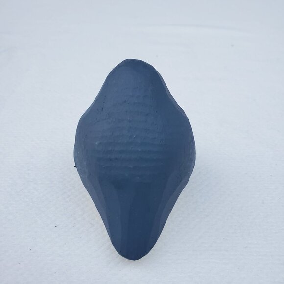 Wooden Carved Bird Figurine Sculpture Blue Brown Home Decorative - Picture 2 of 7